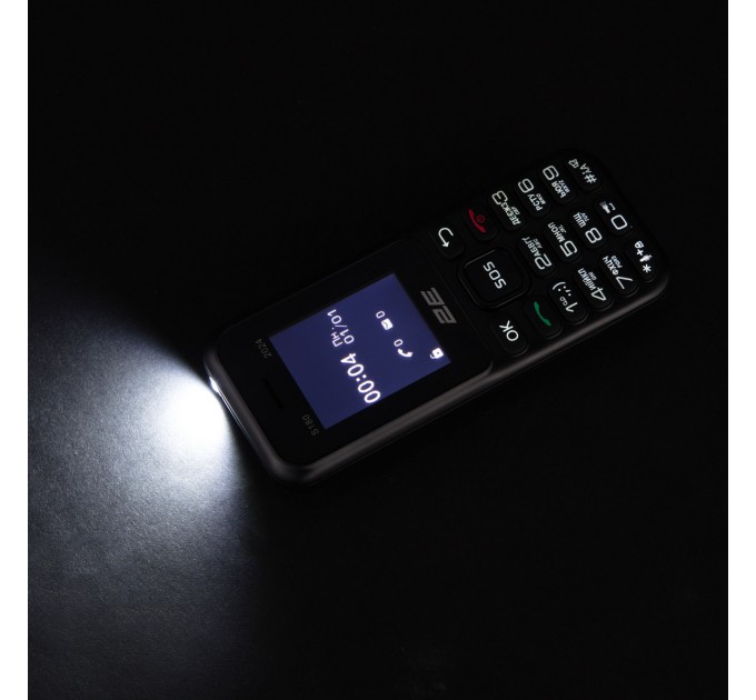 2E Мобiльний телефон 2E S180 2024 Black (694743653885)