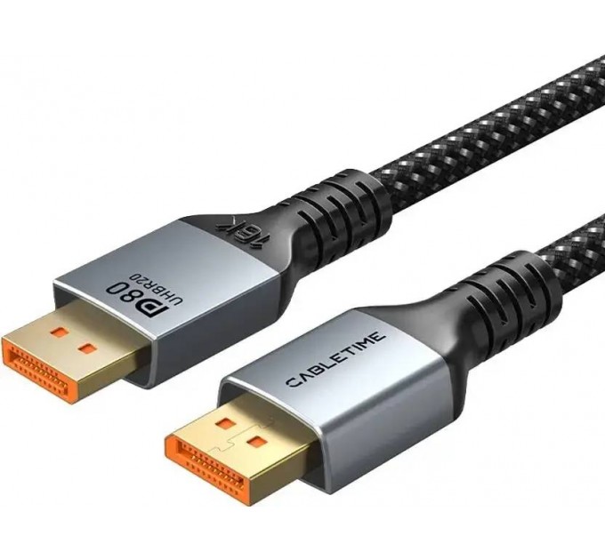 Cabletime Кабель Cabletime DisplayPort - DisplayPort v2.1 (M/M), 16K, 1 м Black (CD13H)