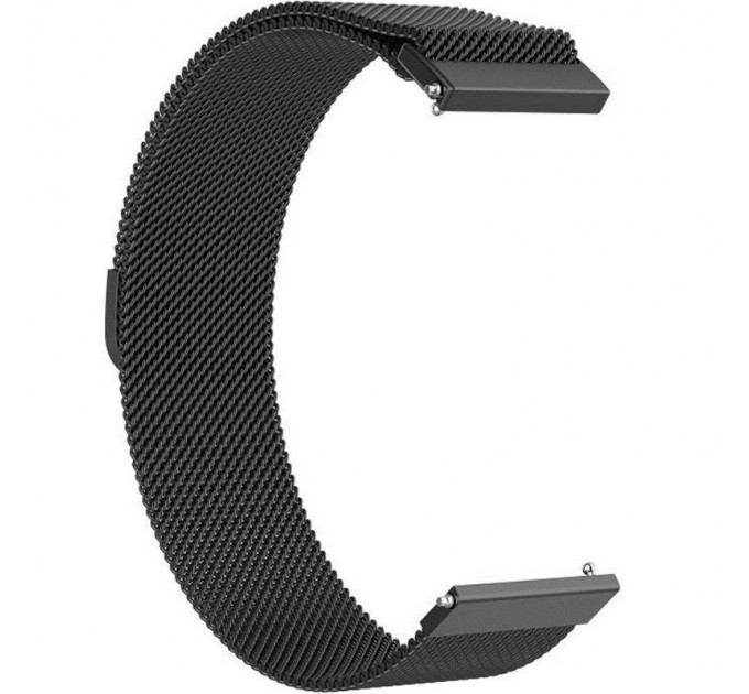 BeCover Ремінець BeCover Milanese Style для Xiaomi Amazfit Bip (20mm) Lite/Bip S Lite/GTR 42mm/GTS/TicWatch S2/TicWatch E/GTS 3/GTS 2 mini Black (707679)