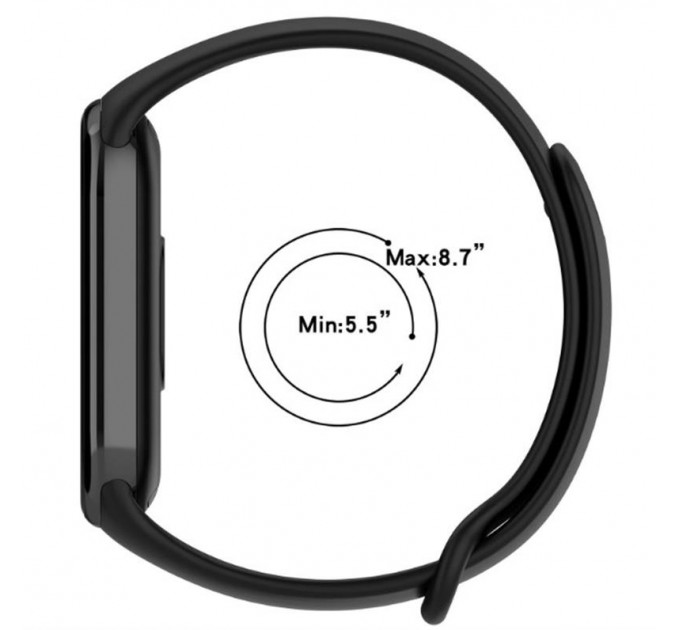 BeCover Силіконовий ремінець BeCover для Xiaomi Mi Smart Band 8 Burgundy Red (709378)