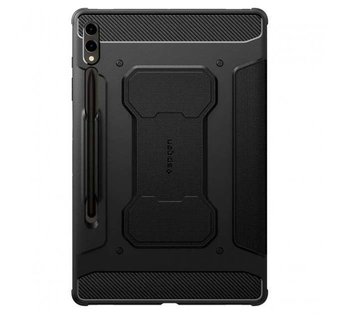 Spigen Чохол-книжка Spigen Rugged Armor Pro для Samsung Galaxy Tab S9+ 12.4 SM-X810/SM-X816 / Tab S10+ 12.4 SM-X820/SM-X826 Black (ACS06539)
