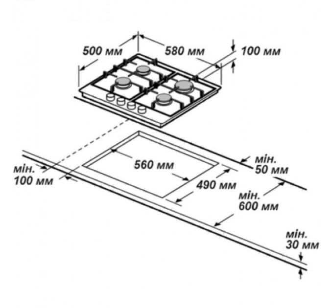 LUXELL Комплект вбудованої техніки LUXELL 1