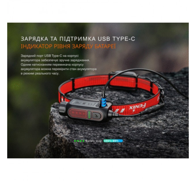 Fenix Ліхтар Fenix HP12R-TB чорний (HP12R-TB)