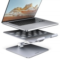 Підставка для ноутбуків  AXAGON STND-LQ stand for notebooks and tablets (for laptops size 10" - 16"), Silver