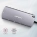 AXAGON Хаб концентратор AXAGON HMC-6M2 SuperSpeed USB-C COMBO 6in1 hub, Grey