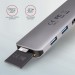 AXAGON Хаб концентратор AXAGON HMC-5 SuperSpeed USB-C COMBO 5in1 hub, Grey