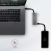 AXAGON Хаб концентратор  AXAGON HMC-4G2 SuperSpeed ​​USB-C 10 Gbps SPEEDSTER 4, Grey