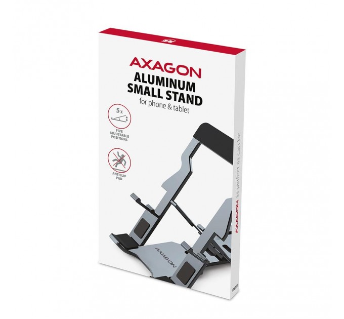 AXAGON Підставка для ноутбуків  AXAGON STND-M phone / tablet stand (for 4“ – 10.5“), Silver
