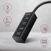 AXAGON Хаб AXAGON HUE-M1AL SuperSpeed USB-A MINI hub,  USB-A cable 120 cm, Black