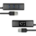 AXAGON Хаб AXAGON HUE-S2BL USB3.0 CHARGING hub, .2m Cable, MicroUSB Charging, Black