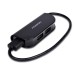 AXAGON Хаб AXAGON HUE-X4B USB READY hub, 20 cm USB-A cable, Black