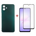Dengos Чохол до мобільного телефона Dengos Soft Kit for Samsung Galaxy A07 case + glass Green (DG-KM-166)