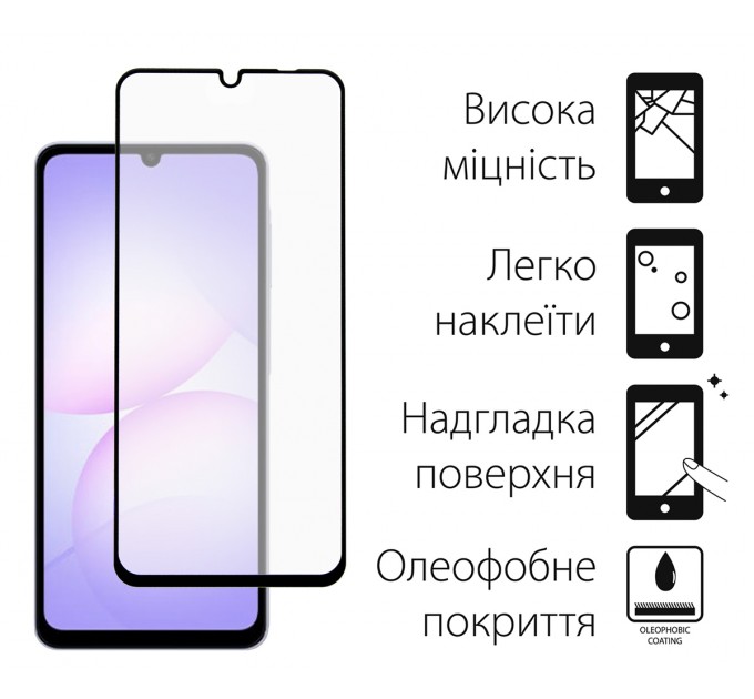 Dengos Чохол до мобільного телефона Dengos Soft Kit for Samsung Galaxy A07 case + glass Green (DG-KM-166)