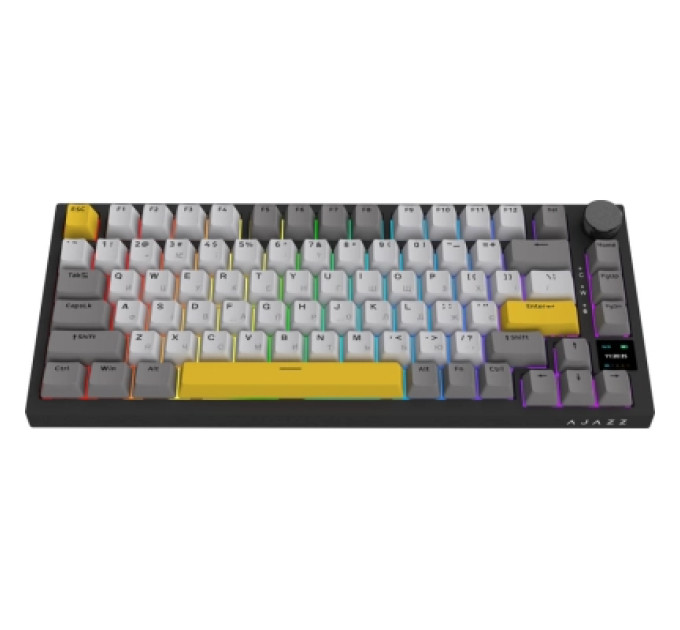 Ajazz Клавіатура Ajazz AK820 Pro Gift Switch Black RGB USB/Wireless/Bluetooth UA Black (AK820PRO-G-BGY)