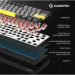 GamePro Клавіатура GamePro MK130G Pro Outemu Red Switch Hot-Swap 60 RGB USB/Wireless/Bluetooth Black (MK130G Pro)