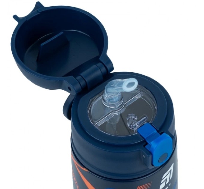 Kite Поїльник-непроливайка Kite Hot Wheels термос з трубочкою 400 мл (HW25-1261)