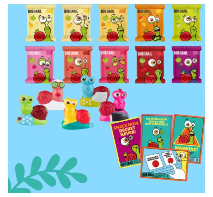 Bob Snail Цукерка Bob Snail Адвент-календар Диско з іграшками та стікерами 135 г (4820219347040)