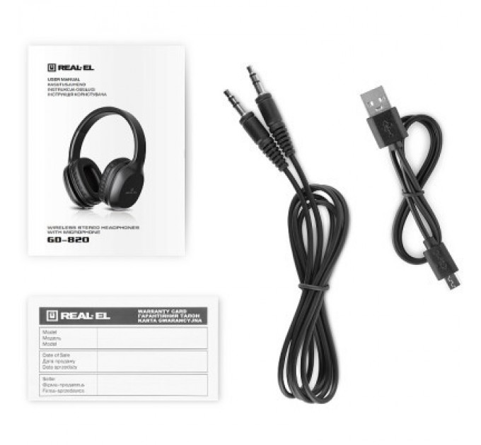 REAL-EL Навушники REAL-EL GD-820 Black