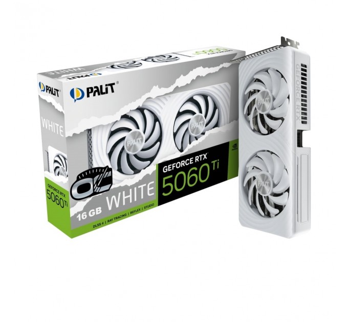 Palit Відеокарта GF RTX 5060 Ti 16GB GDDR7 White OC Palit (NE7506TU19T1-GB2061M)