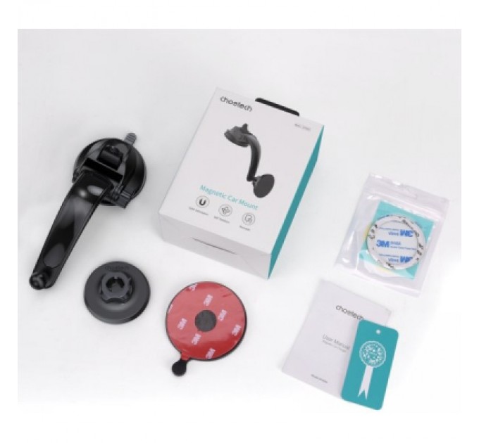 Choetech Універсальний автотримач Choetech з магнітним кріпленням на скло або торпеду (AT0005-BK)