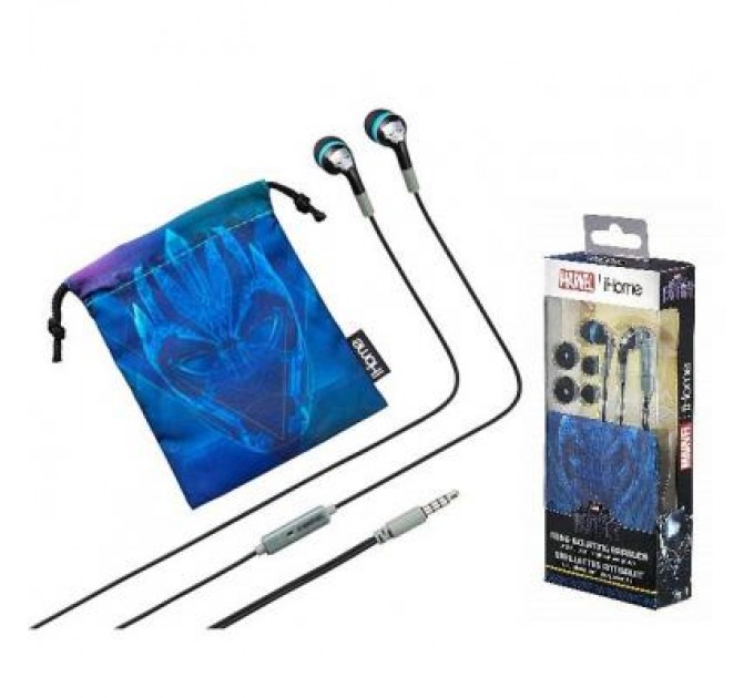 Ekids Навушники Ekids iHome MARVEL Black Panther Mic (VI-M15BP.FXV8M)