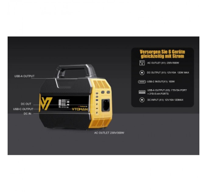 Vtoman Зарядна станція Vtoman FlashSpeed 300 230Wh (FlashSpeed 300)