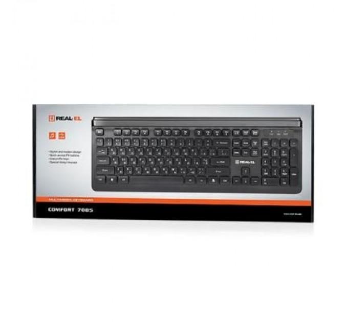 REAL-EL Клавіатура REAL-EL 7085 Comfort Black
