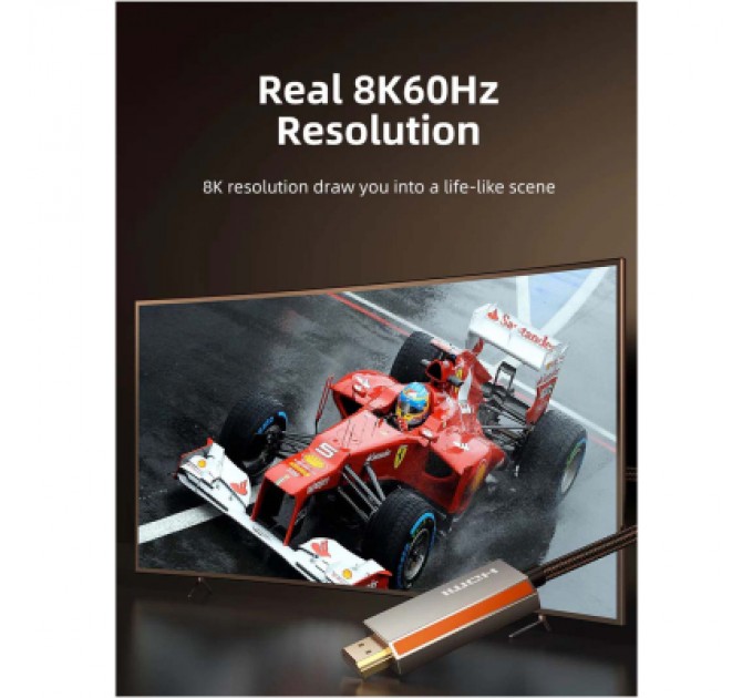 Cabletime Кабель мультимедійний DisplayPort M to HDMI M 8K60Hz Cabletime (CA916405)