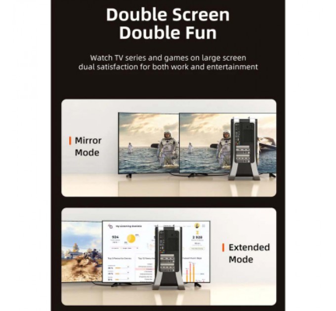 Cabletime Кабель мультимедійний DisplayPort M to HDMI M 8K60Hz Cabletime (CA916405)