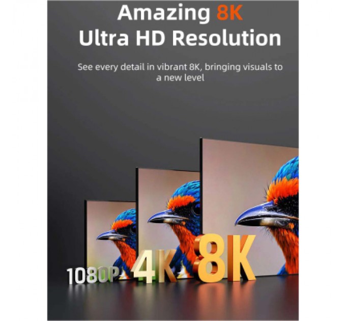 Cabletime Кабель мультимедійний HDMI M to HDMI M 2.0m V2.1 8K60Hz Cabletime (CA915910)