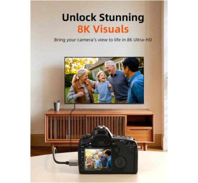 Cabletime Кабель мультимедійний HDMI micro M to HDMI M 0.5m 8K60Hz Cabletime (CA915873)