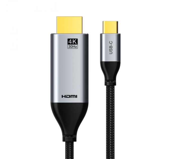 Cabletime Кабель мультимедійний USB-C to HDMI M 3.0m V1.4 4K30Hz Cabletime (CA915378)