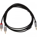 Cabletime Кабель мультимедійний 3.5mm M to 2xRCA M 1.8m Cabletime (CA914005)