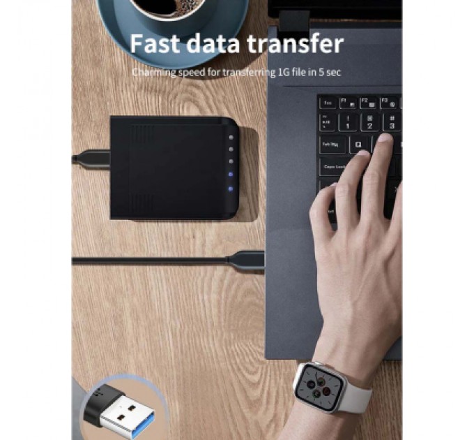 Cabletime Дата кабель USB 3.0 AM to USB-C 1.5m Cabletime (CA915439)