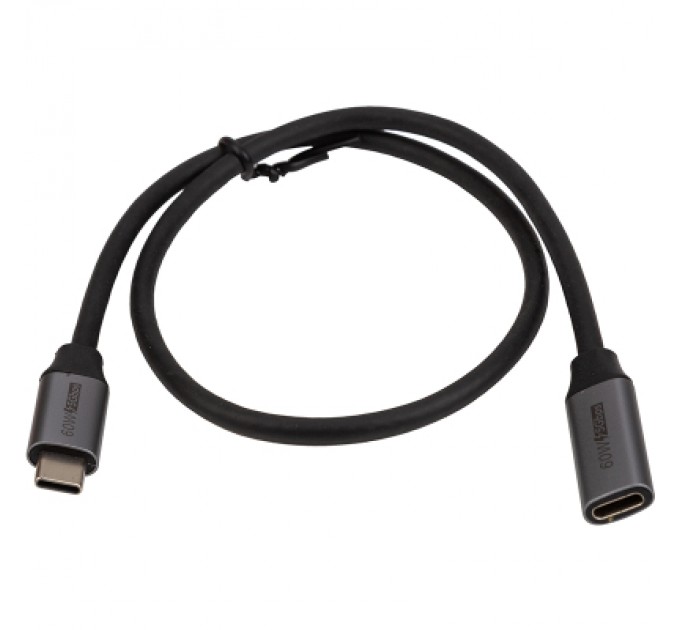 Cabletime Дата кабель USB-C M to USB-C F 0.5m 5Gbps 60W 4K60Hz Cabletime (CA913664)