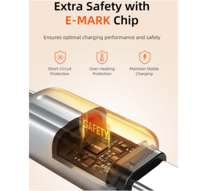 Cabletime Дата кабель USB-C to USB-C 2.0m PD240W Cabletime (CA915736)