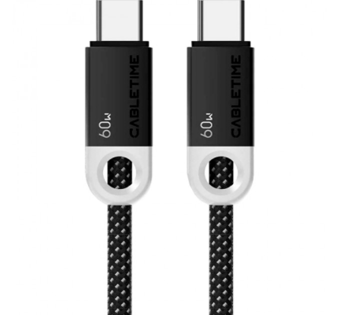 Cabletime Дата кабель USB-C to USB-C 1.0m PD60W Cabletime (CA915743)