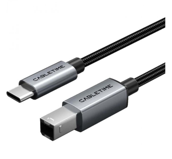 Cabletime Кабель для принтера USB-C 2.0 to BM 2.0m Cabletime (CA915774)