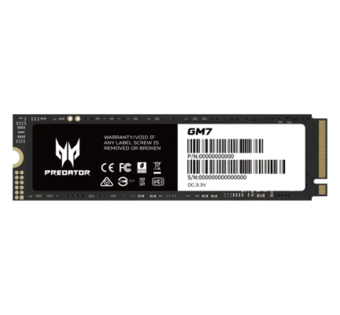 Acer Predator Накопичувач SSD M.2 2280 2TB GM7 Acer Predator (BL.9BWWR.119)