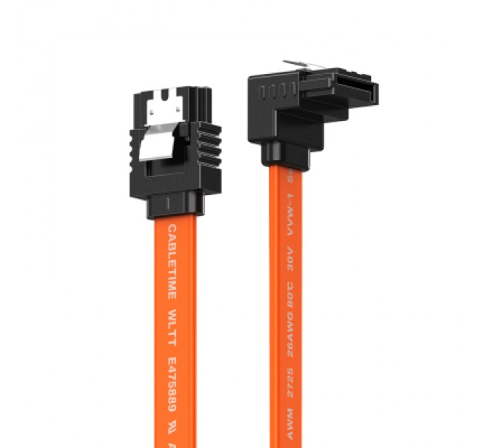 Cabletime Кабель для передачі даних SATA III 0.5m 90° corner Cabletime (CA915903)