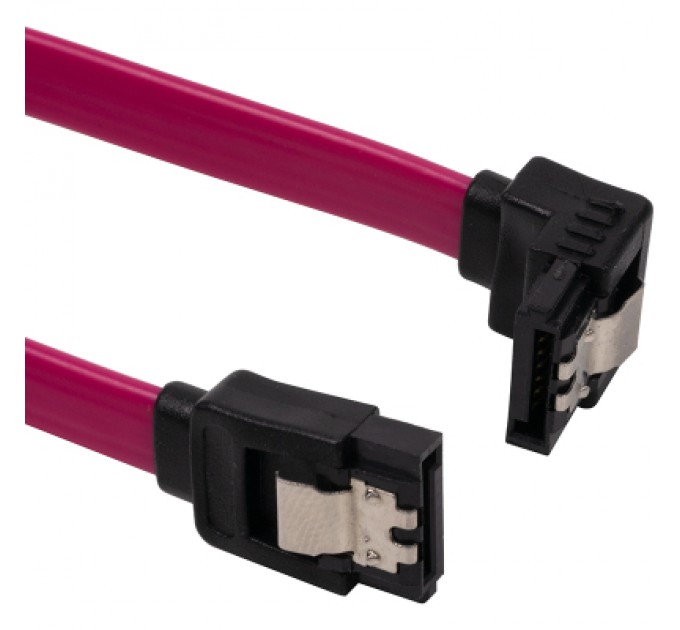 PowerPlant Кабель для передачі даних SATA III 0.3m 90° corner PowerPlant (CA914340)