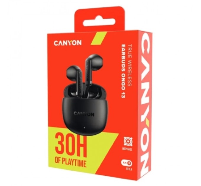 Canyon Навушники Canyon OnGo 13 TWS Black (CNS-TWS13B)