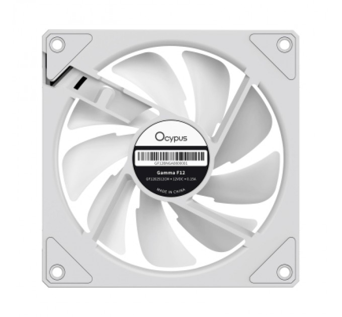 OCYPUS Кулер до корпусу OCYPUS GAMMA F12 WH ARGB REVERSE BLADE (GAMMA-F12-WH1AM01X-GL)