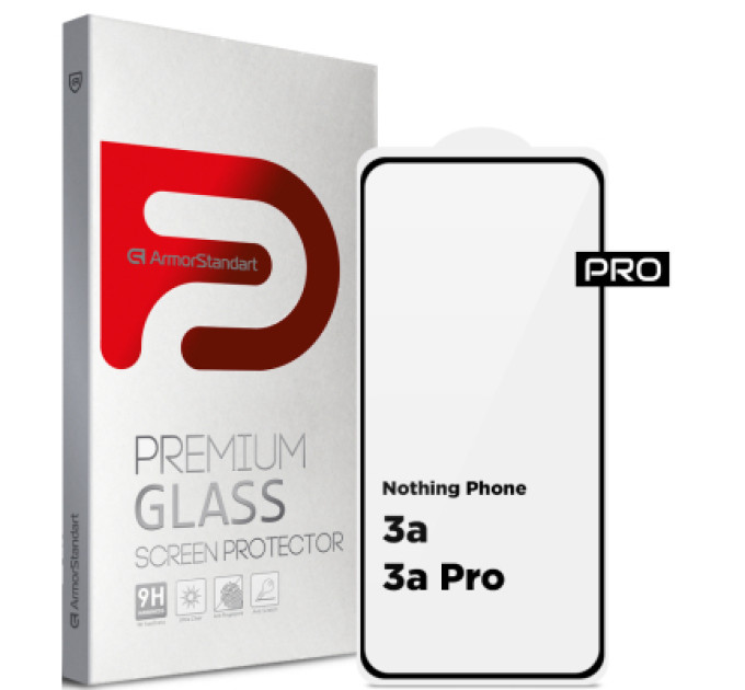 Armorstandart Скло захисне Armorstandart Pro Nothing Phone (3a) / (3a) Pro Black (ARM85466)