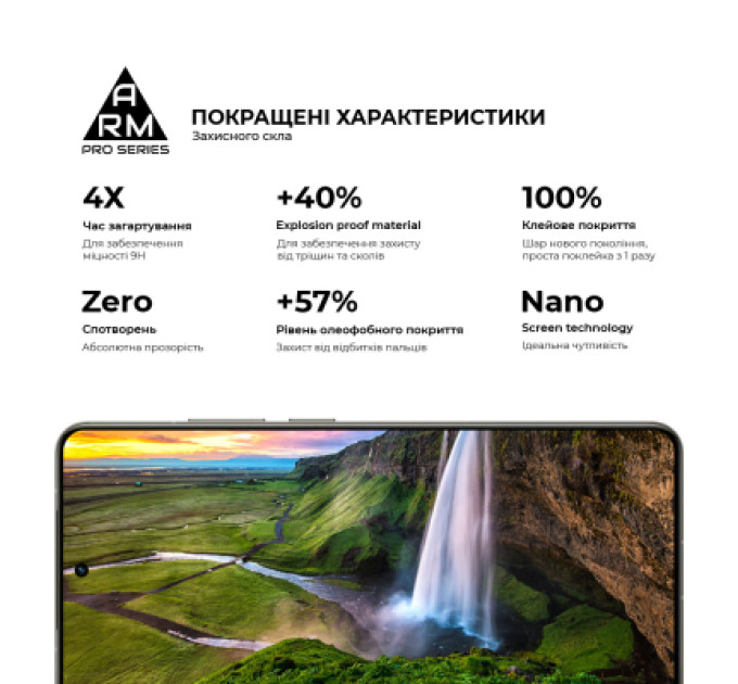 Armorstandart Скло захисне Armorstandart Pro Nothing Phone (3a) / (3a) Pro Black (ARM85466)