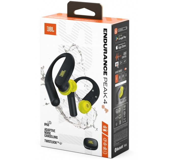 JBL Bluetooth-гарнітура JBL Endurance Peak 4 Black (JBLENDUPEAK4BLKL)