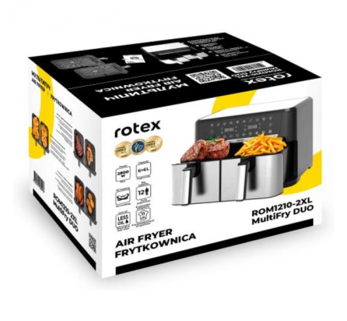 Rotex Мультипіч Rotex ROM1210-2XL MultiFry DUO