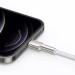 Baseus Дата кабель USB 2.0 AM to Lightning 1.0m Cafule Series Metal 2.4A White Baseus (CALJK-A02)