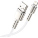 Baseus Дата кабель USB 2.0 AM to Lightning 1.0m Cafule Series Metal 2.4A White Baseus (CALJK-A02)