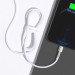 Baseus Дата кабель USB 2.0 AM to Lightning 1.0m Cafule Series Metal 2.4A White Baseus (CALJK-A02)